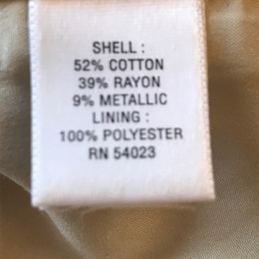 Banana Republic Metalic and Off White Skirt - Picture 5 of 5